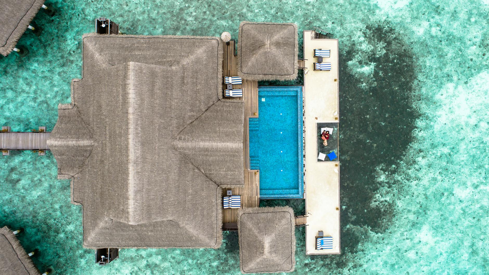 aerial photo of brown concrete house