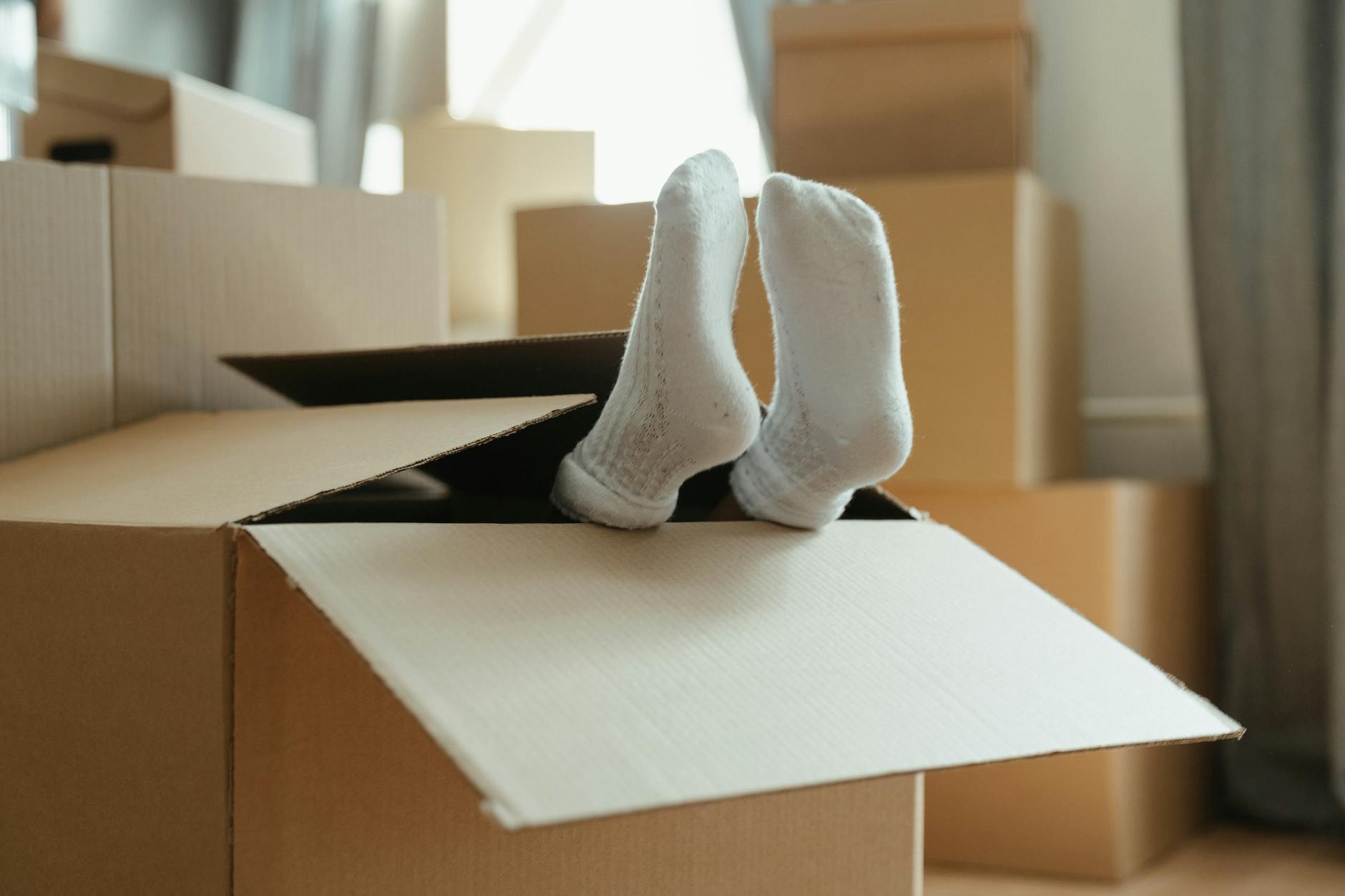 white socks on white paper