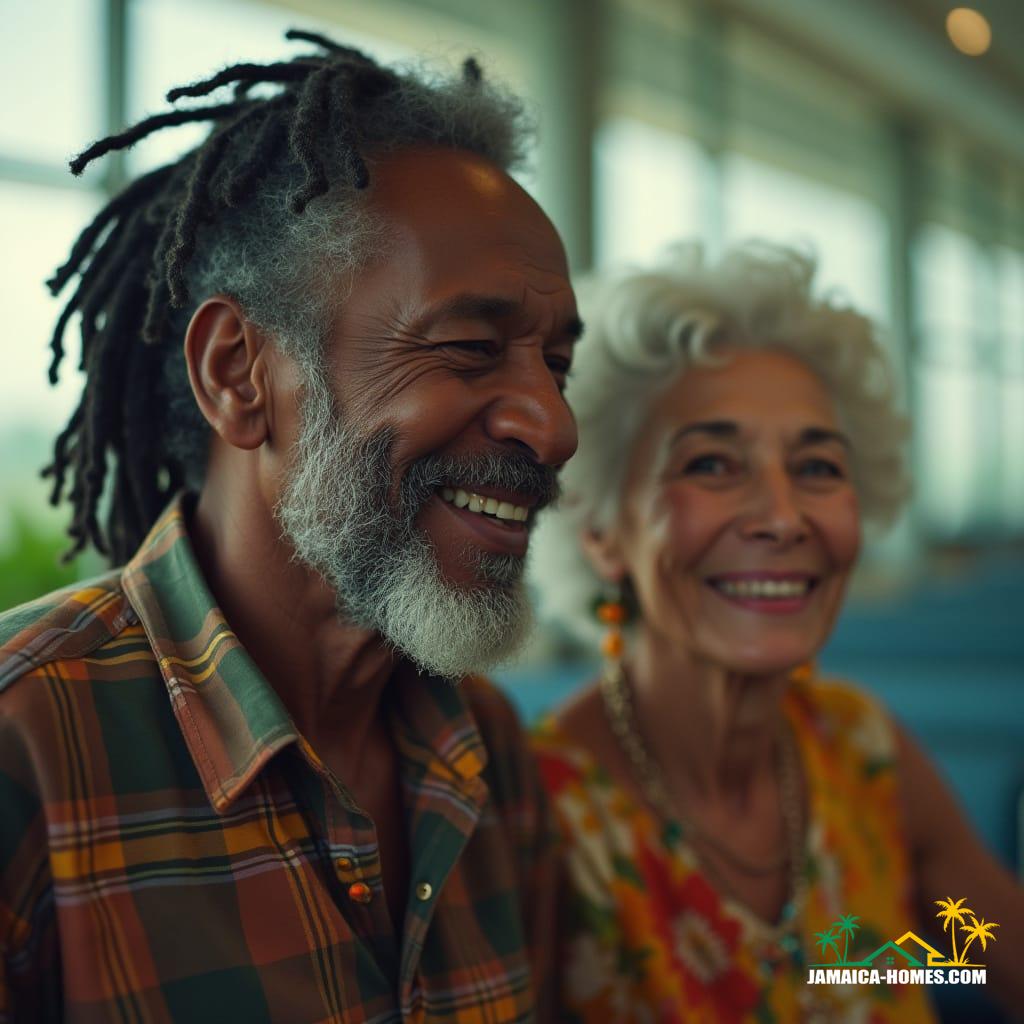 From London to Jamaica: Where to Settle Based on Your London Roots Couple arriving in Jamaica, capturing the joy and emotion of coming home.