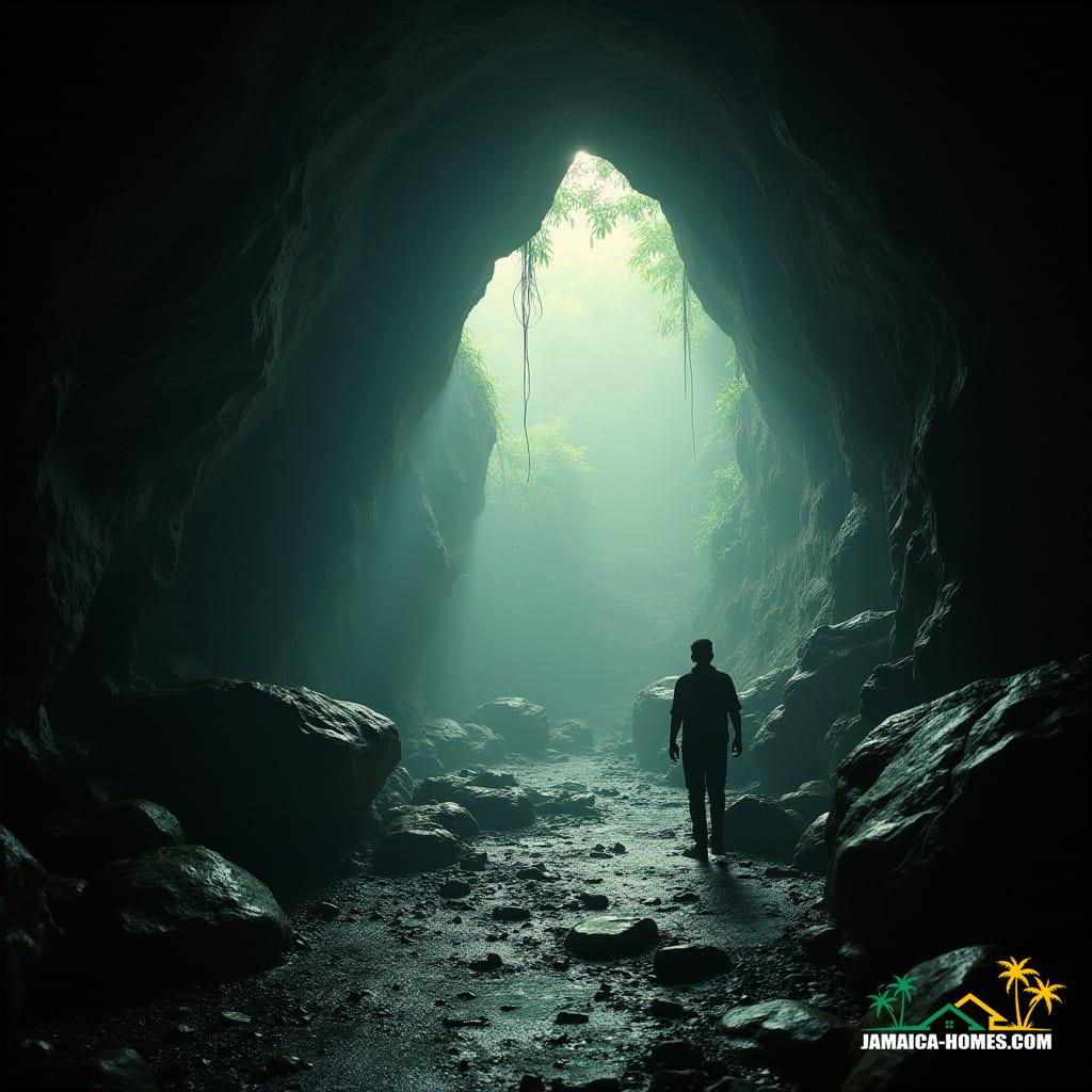 Jamaica is full of amazing caves, big and small, that are found all across the island. These caves aren’t just cool to look at—they’ve also been a big part of Jamaica’s history. A long time ago, the Tainos, Jamaica’s first people, used caves for special ceremonies, and you can still see their carvings and paintings on the walls of some caves today. Later, during the time of slavery, caves became secret hideouts where brave people met to plan their freedom. Today, Jamaica has some of the most exciting caves in the Caribbean, perfect for anyone who loves exploring. Most of Jamaica’s land is made of limestone, which is full of caves—over 1,000 have been found so far, but many more are still waiting to be discovered. Jamaica’s caves are like hidden treasures, full of stories and adventures!