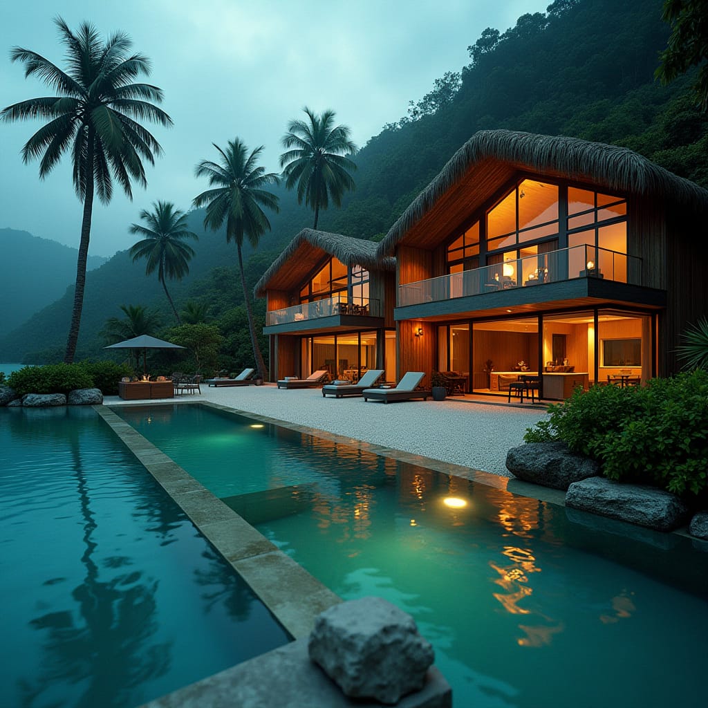 Modern Jamaican Real Estate, blending luxury with cutting-edge safety features. 
