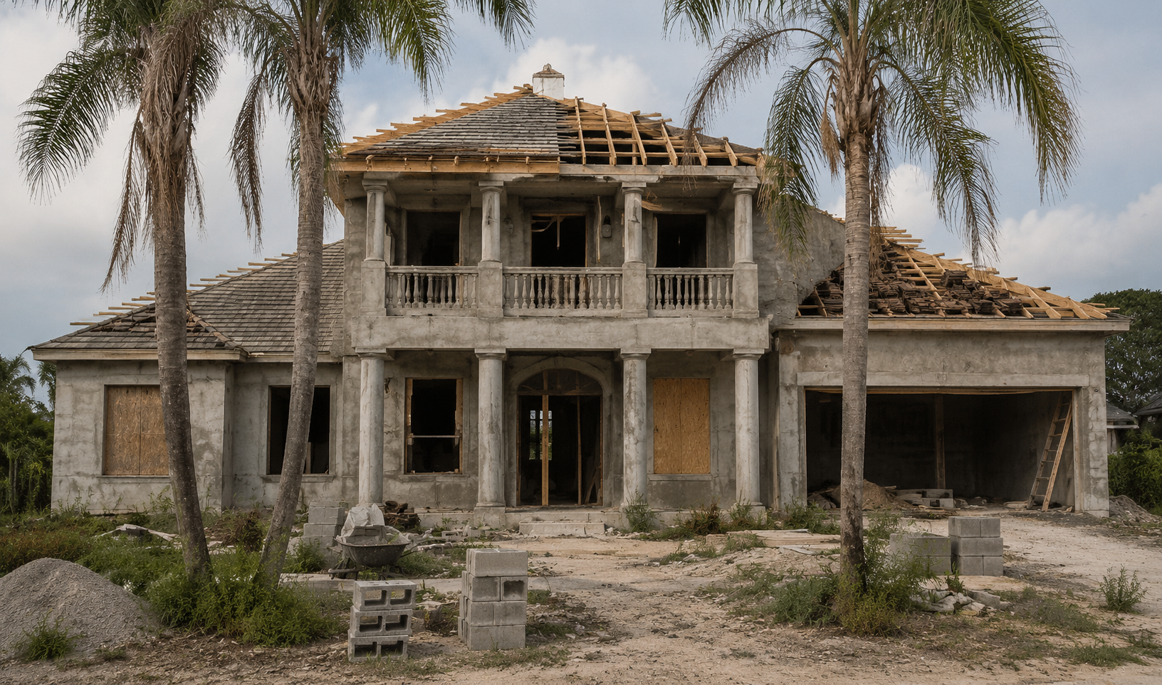 unfinished home in jamaica