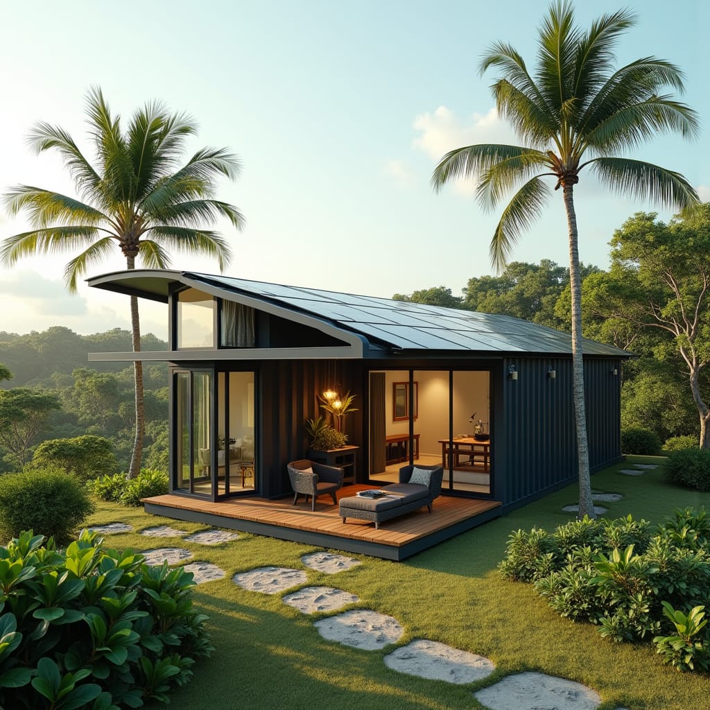 Angled Container House