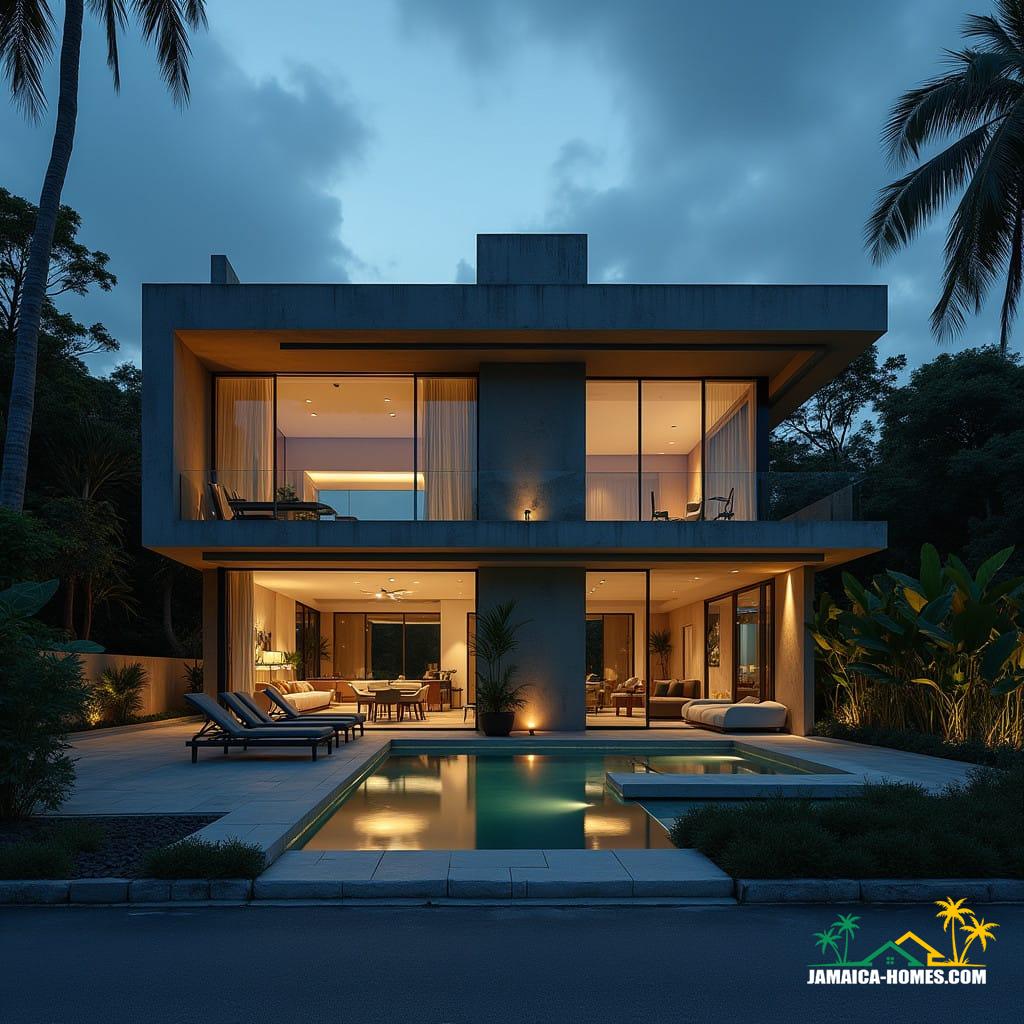 Modern luxury residential real estate, jamaica caribbean