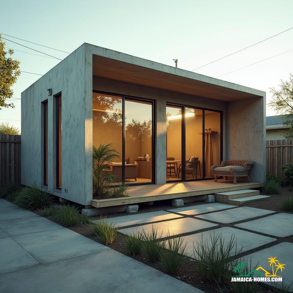 Urban L-Shaped Mini Home Design