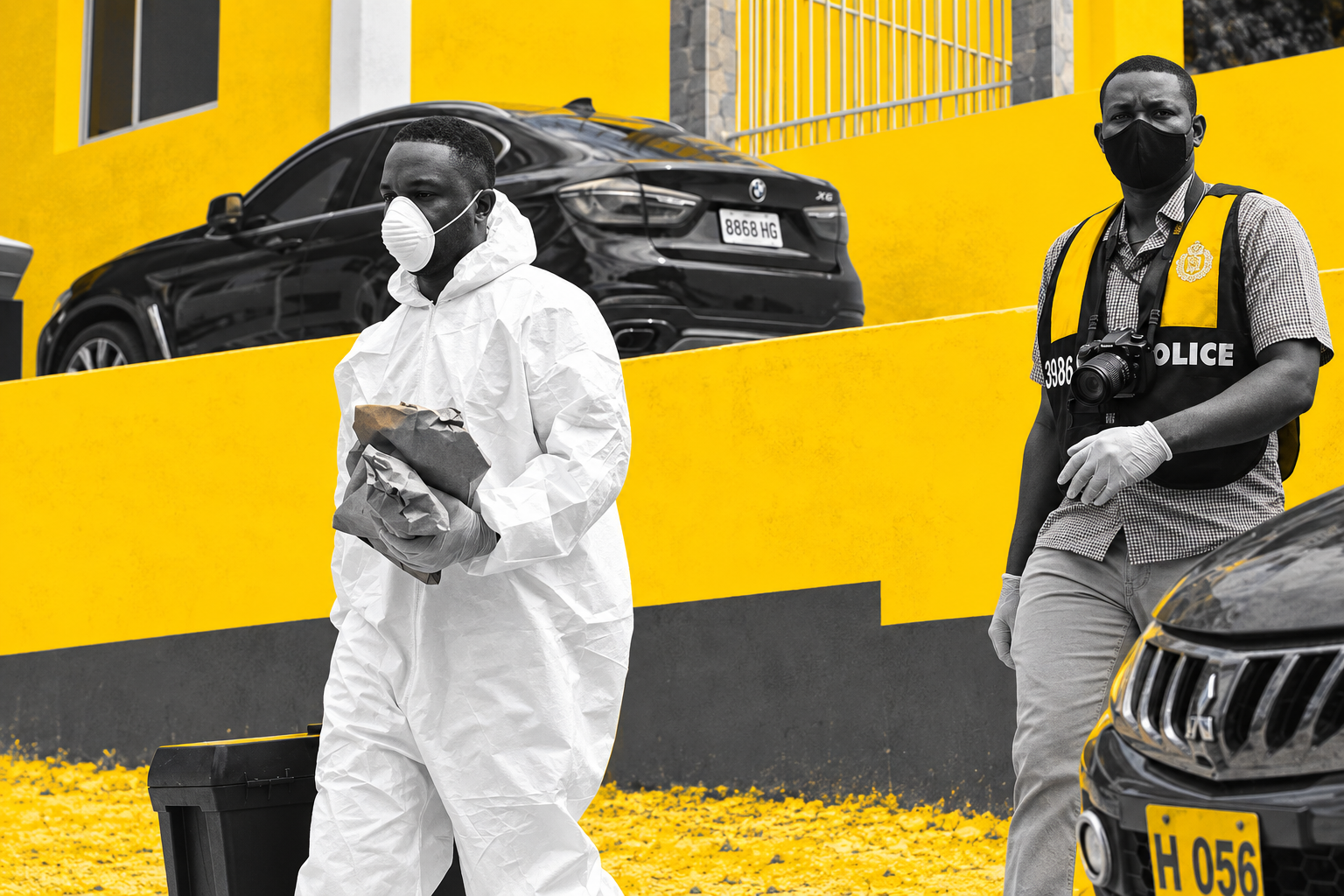 Police investigators collecting evidence at the Pathways International Kingdom Restoration Ministries in October 2021. Photo - File