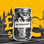Illustration: Retirement savings set against Westminster, highlighting the financial pressures, pension choices and cross-border considerations facing people planning for later life in the UK and abroad.