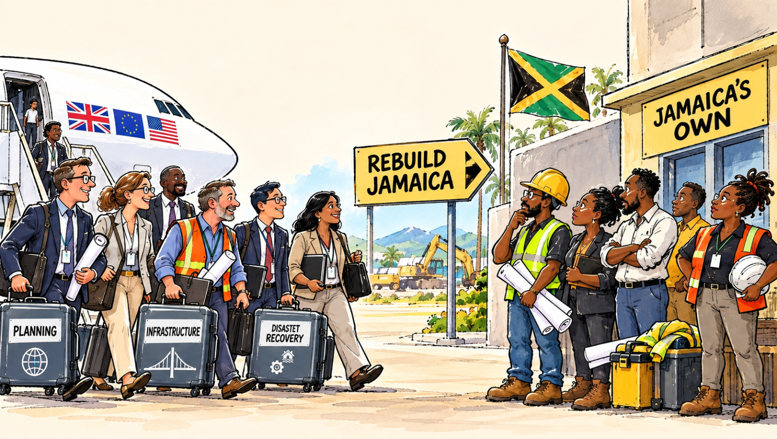 DAILY CARTOON: British Experts Arrive. What About Jamaica’s Own?