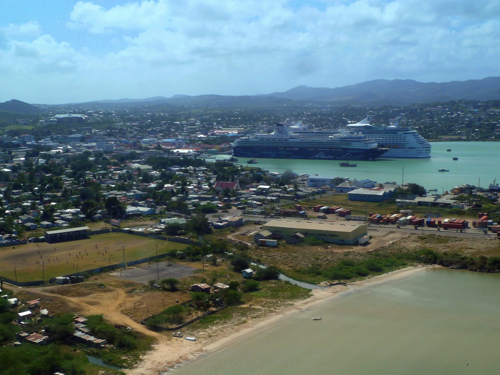 The harbour at St John’s, Antigua