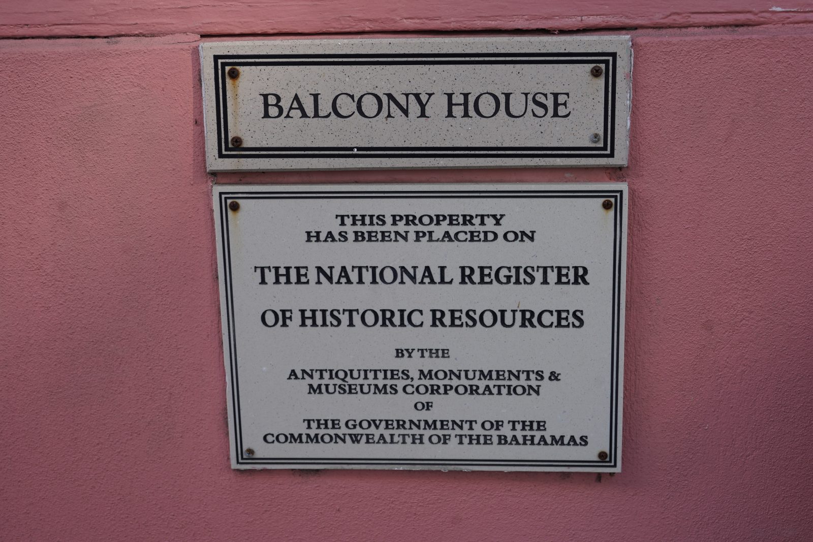 Historic buildings in downtown Nassau, Bahamas