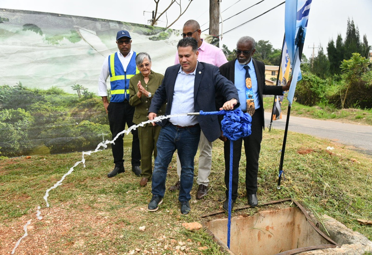 Official commissioning of the National Water Commission's Hopeton to Waltham pipeline in Mandeville, Manchester