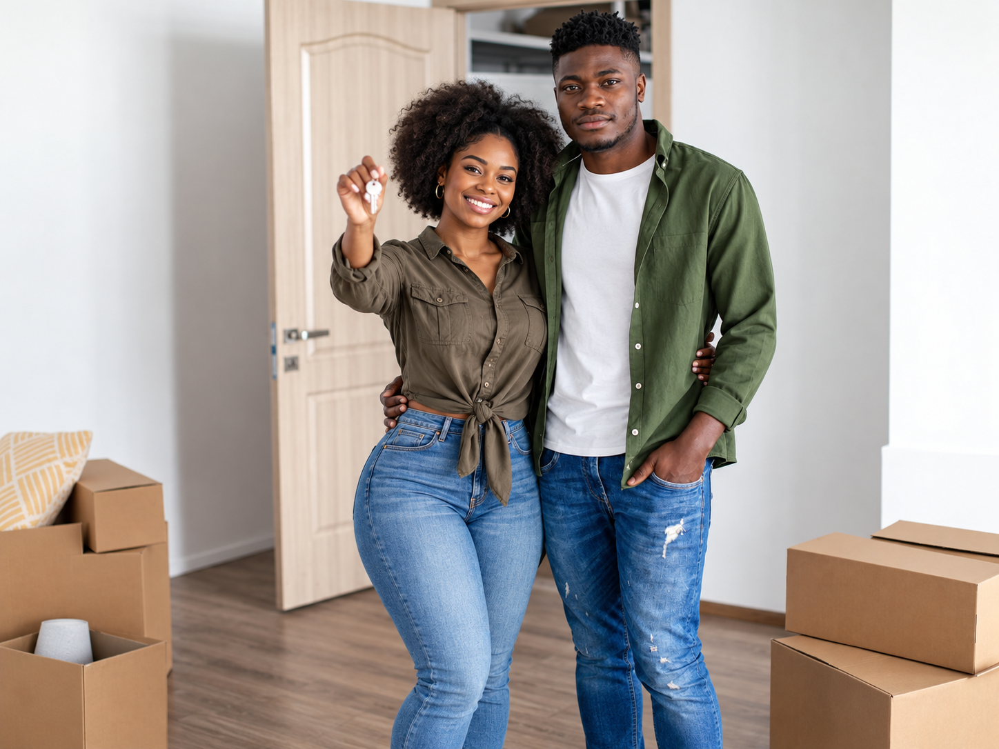 A young Jamaican couple celebrates the excitement of homeownership, holding the keys to their new home as they prepare to begin a new chapter together. A moment of pride, possibility and the promise of building a future of their own. Is this conversation helpful so far?