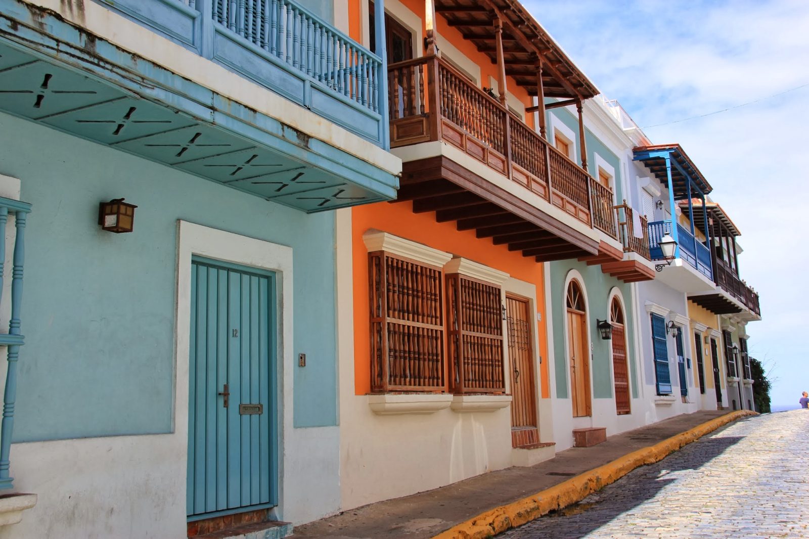 A colourful colonial house in Old San Juan, Puerto Rico