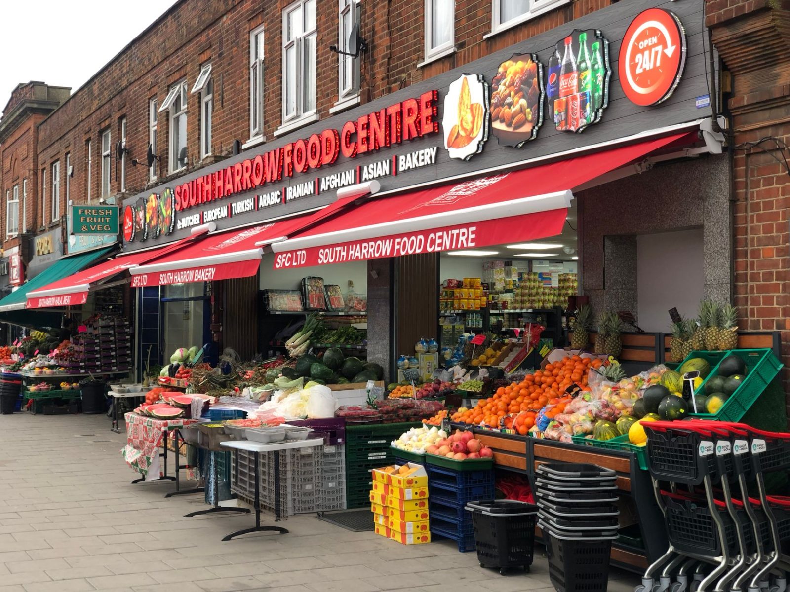 south harrow food centre outdoor market display