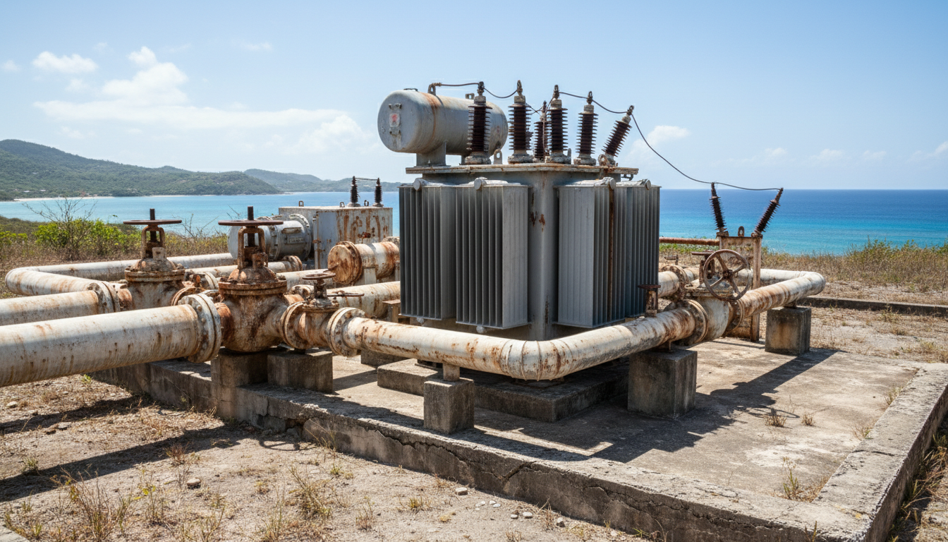 Water station electrical equipment, illustrative image