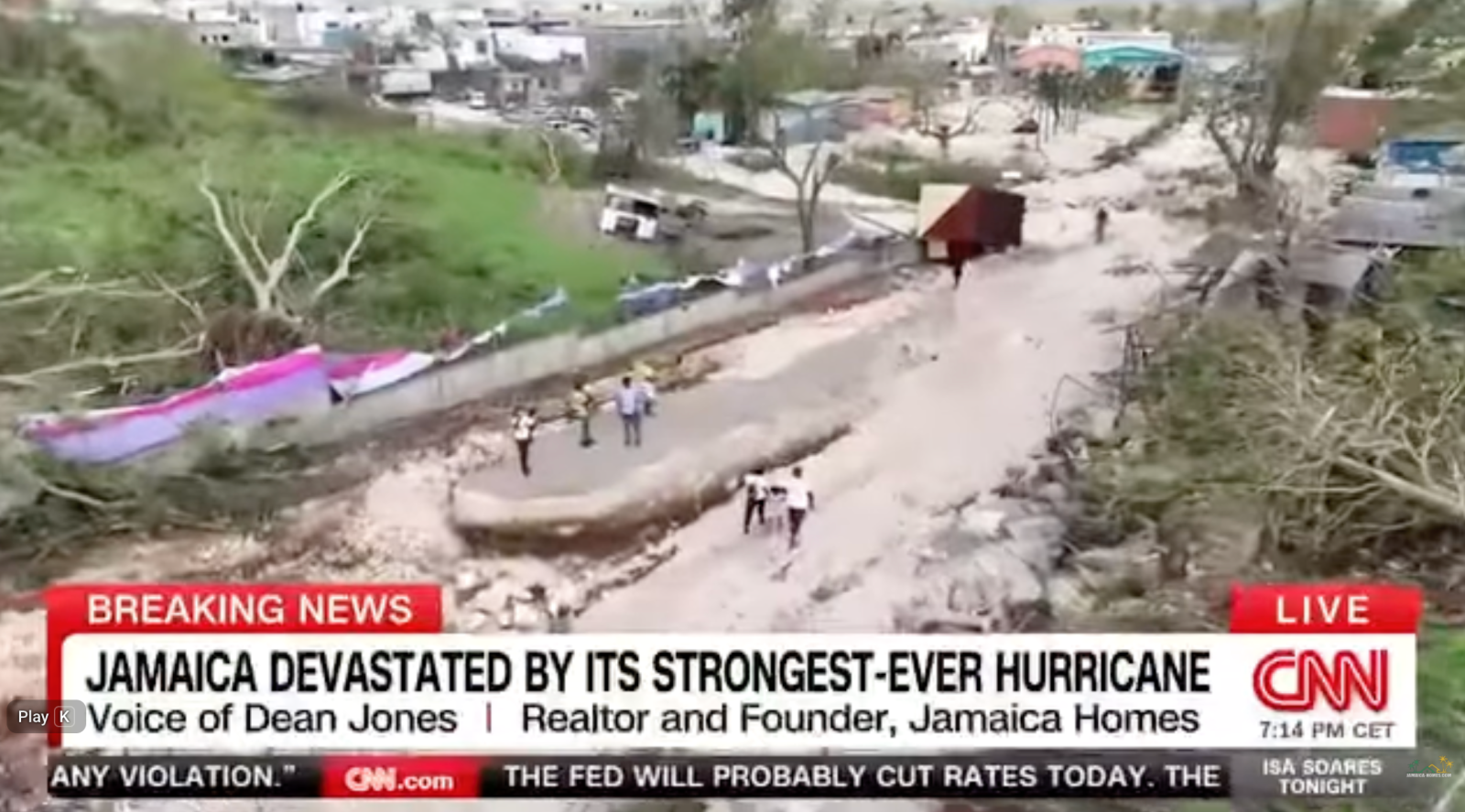Dean Jones Brings Jamaica’s Hurricane Reality to CNN International